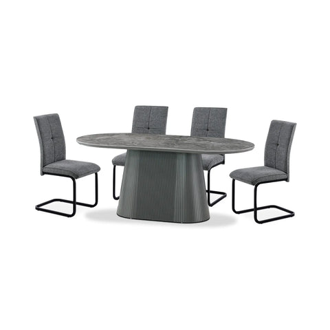 Bellagio Sintered Stone Dining Table Set with Venezia Chairs