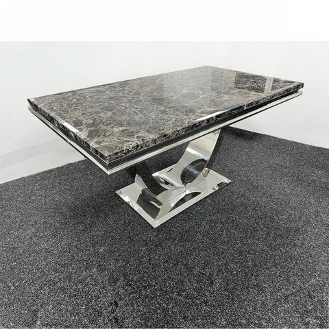 Black Marble top Dining table for sale
