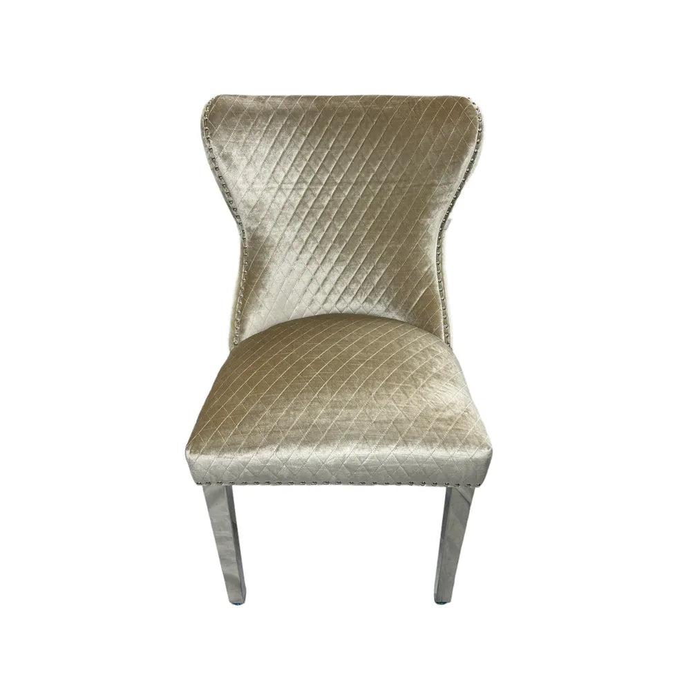Bentley Cream Shimmer Dining Chairs - Set of 4