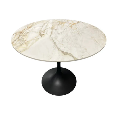 Bruno Small Round Dining Table with Roco Swivel Chairs