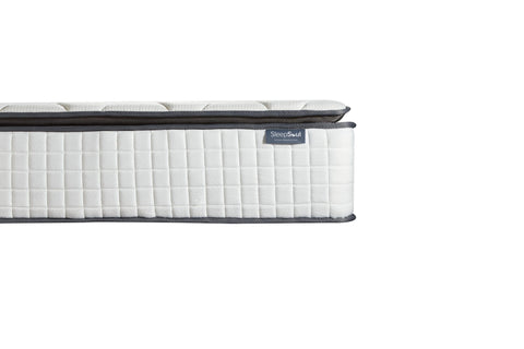 SleepSoul Bliss 800 Pocket Memory Pillow Top Mattress – Experience unparalleled comfort with three layers of plush foam, anti-roll technology, and 800 individual pocket springs. Elevate your sleep to pure bliss. Available in Single, Double, King, and Super King Size. - Thickness 