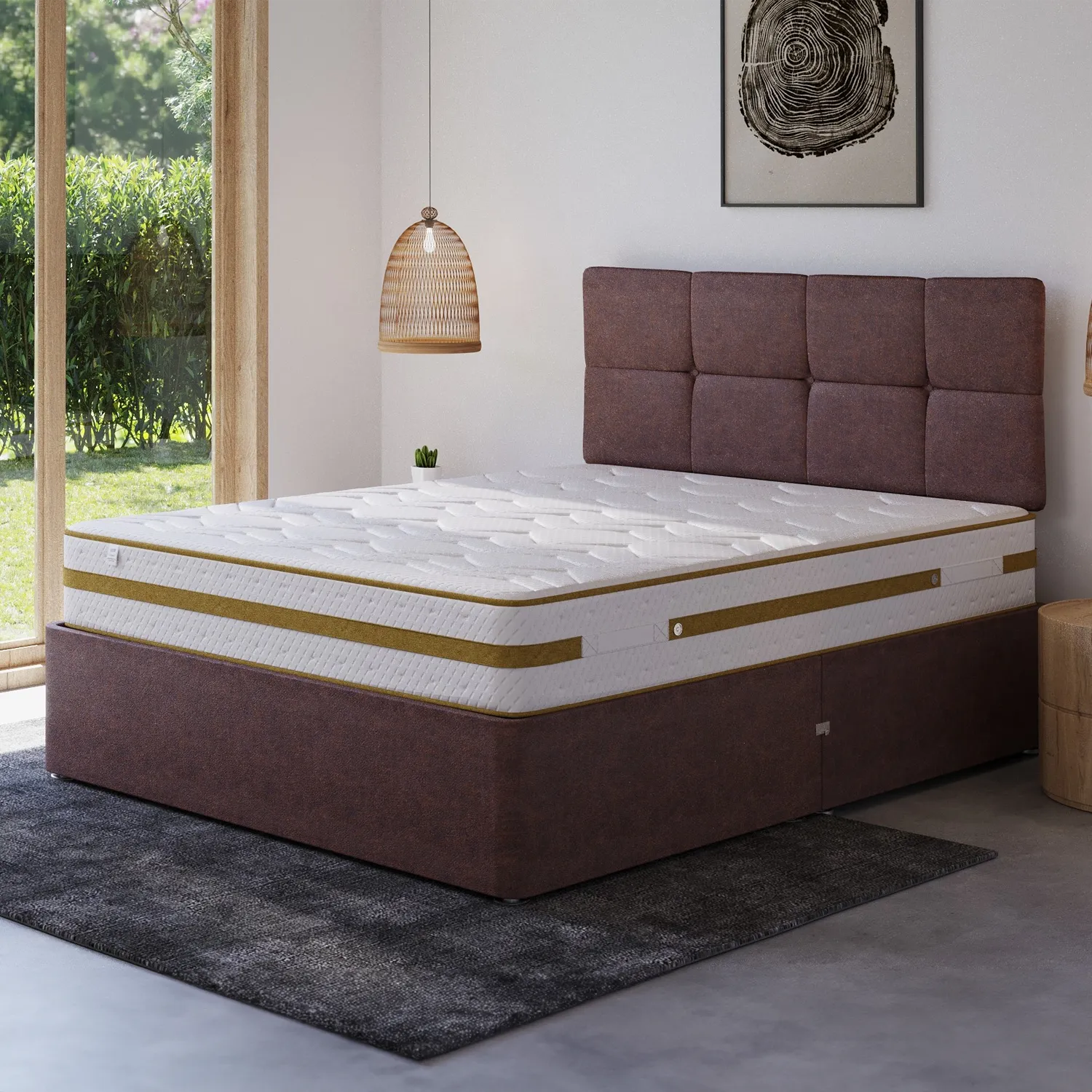 Repose Bliss Eco Friendly 2000 Pocket Mattress, also available in 1000, 1500 pocket spring and ortho open coil spring - Lifestyle Image