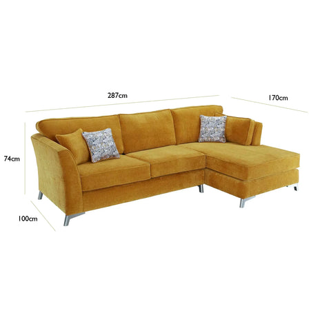 Bonita 3 Seater L Shape Chaise Sofa