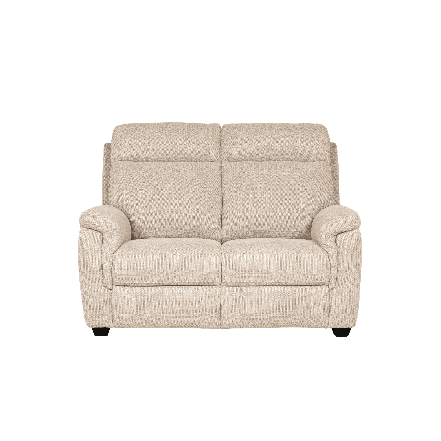 Bowen Beige Fabric 2 Seater Fixed Sofa