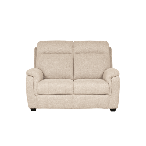 Bowen Beige Fabric 2 Seater Fixed Sofa, Cream Fabric Sofa 