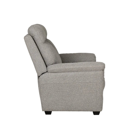 Bowen Grey Fabric 2 Seater Fixed Sofa - Side View