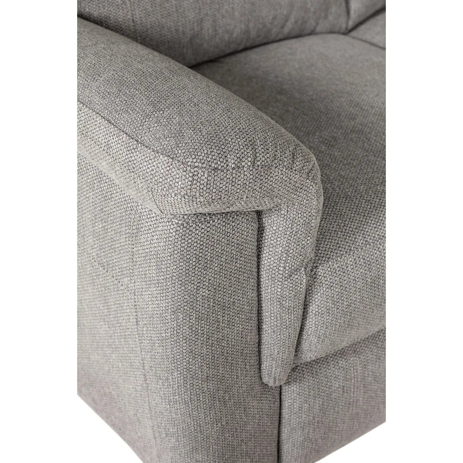 Bowen Grey Fabric 2 Seater Fixed Sofa