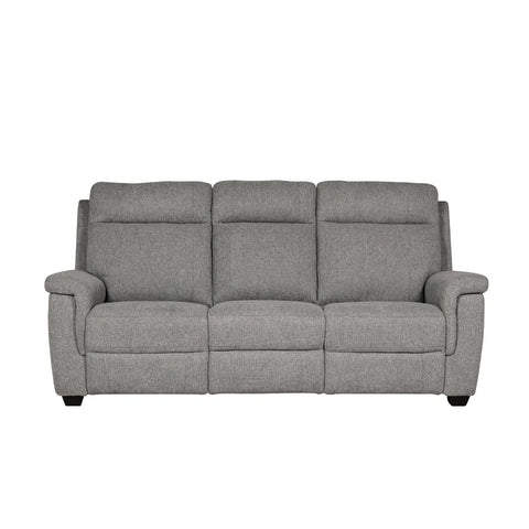 Bowen Grey Fabric 3 Seater Fixed Sofa