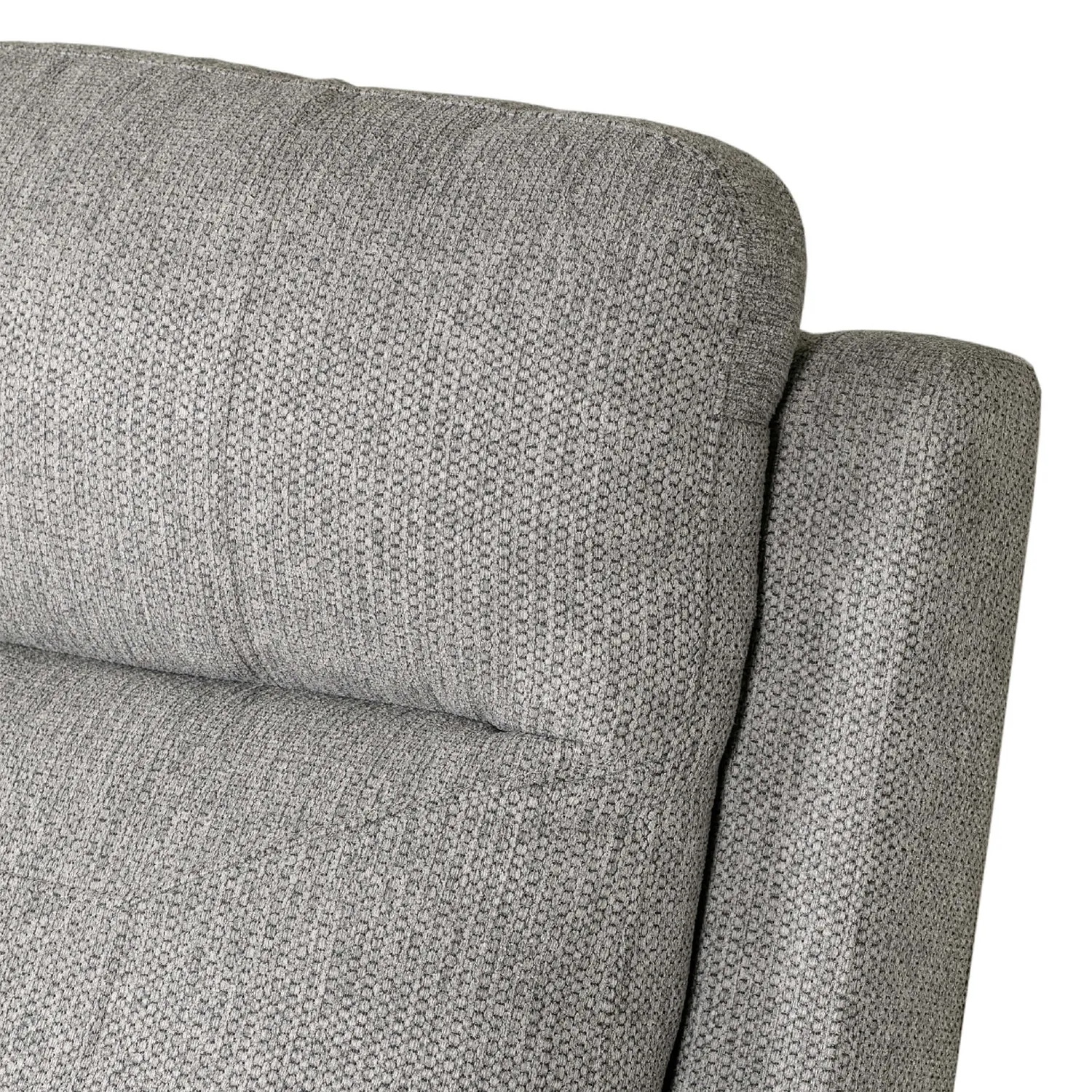 Bowen Grey Fabric 3 Seater Fixed Sofa