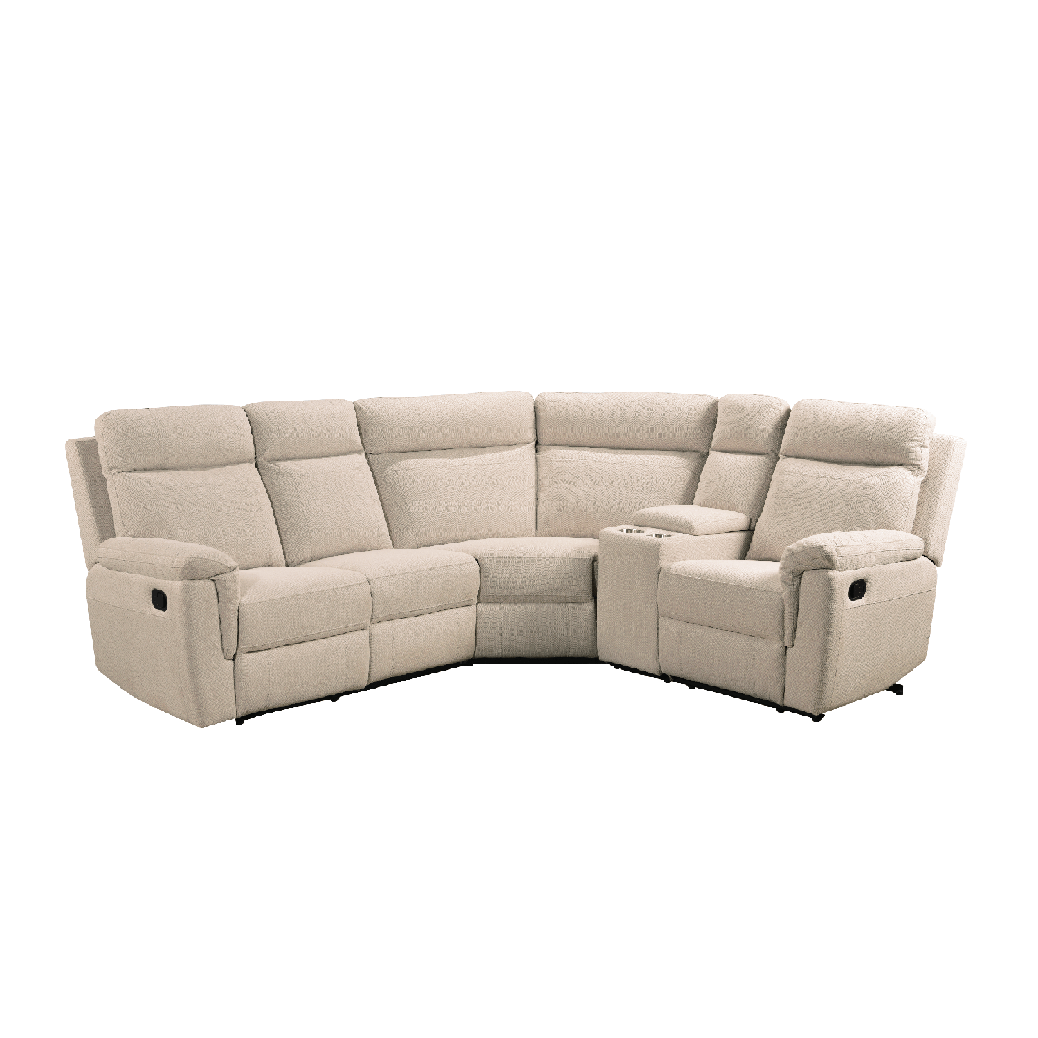 Bowen Beige Fabric Corner Group Manual Recliner