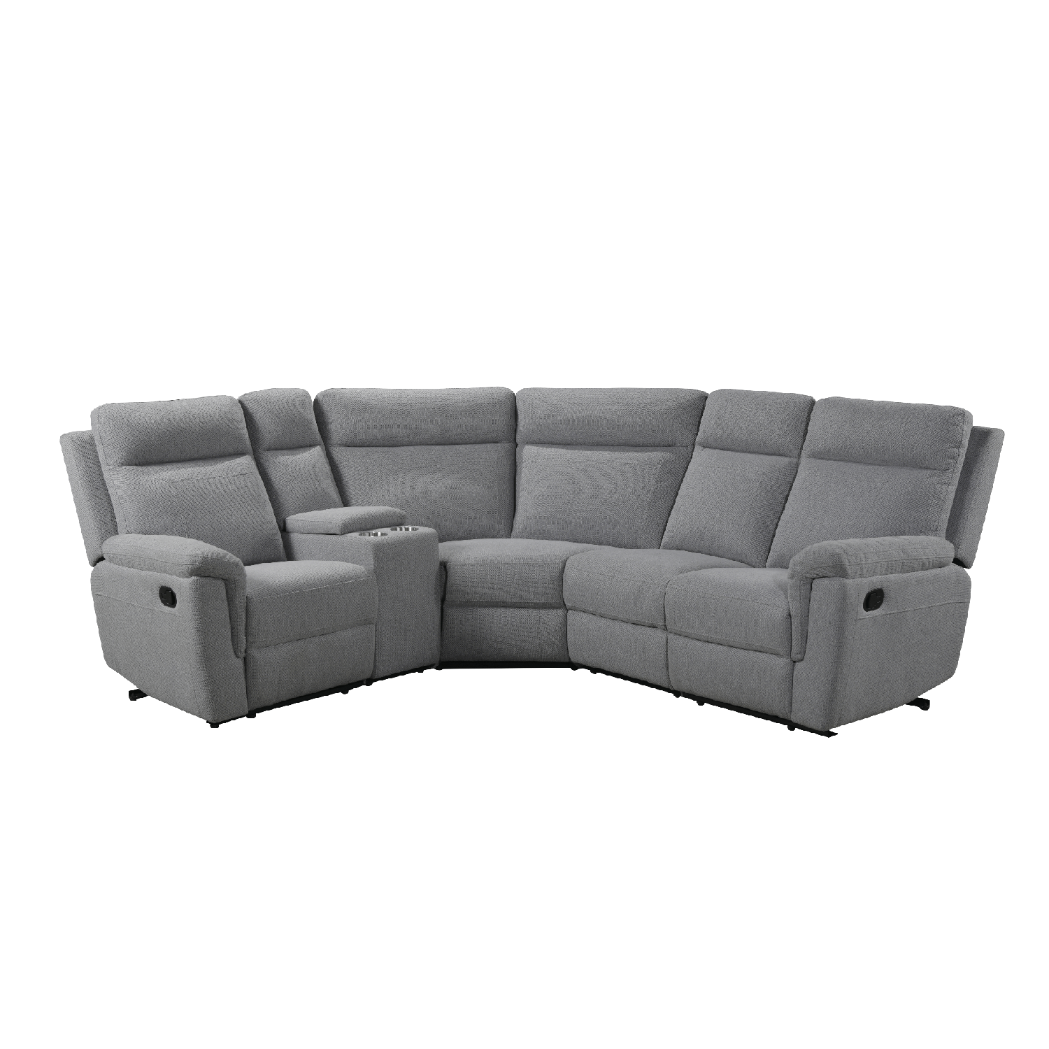 Bowen Grey Fabric Corner Group Manual Recliner