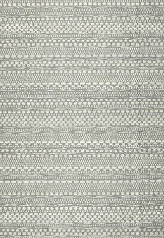 Brighton Grey Textured Flatweave Indoor Outdoor Rug. Also available in various sizes and colours - Main Image 