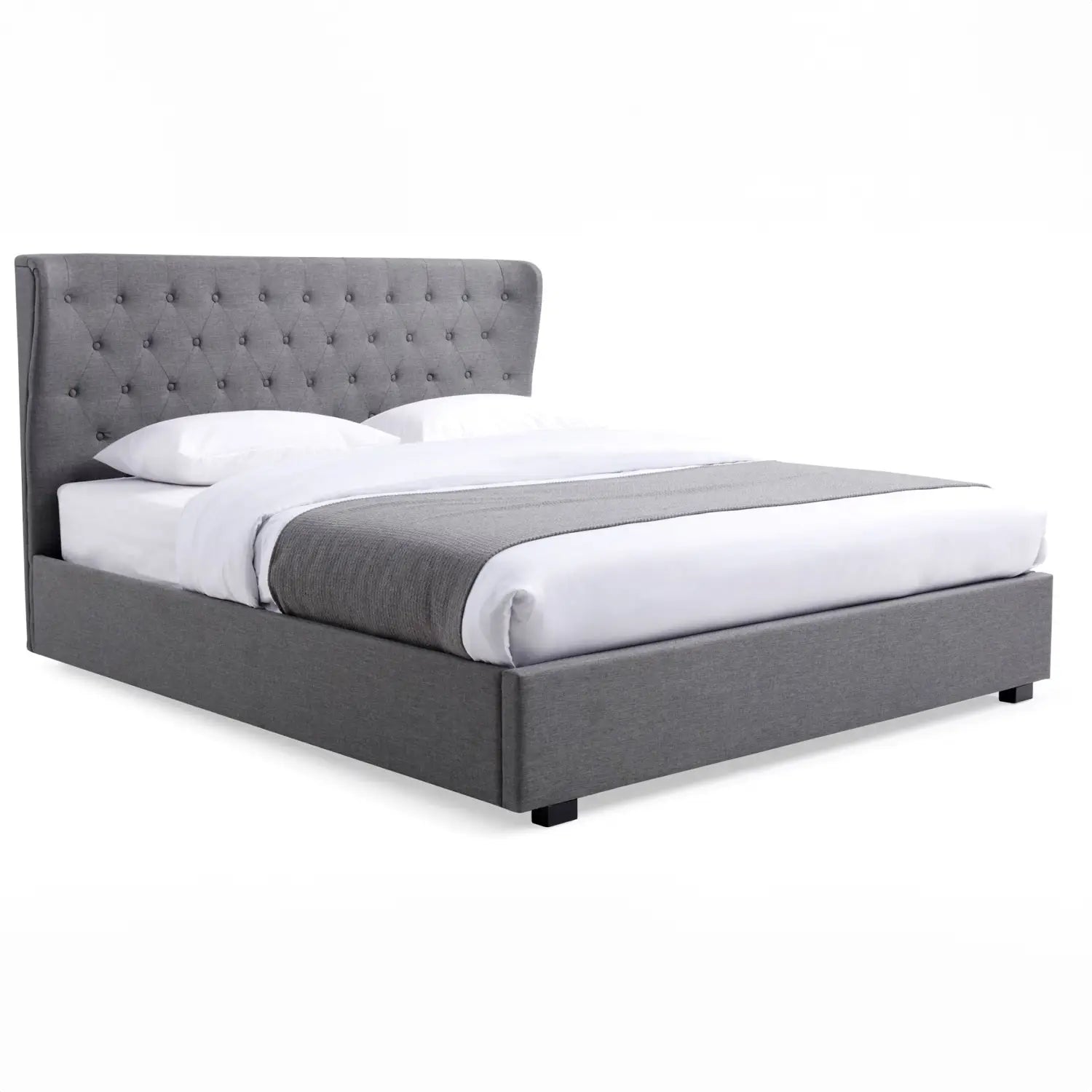 Bristol Grey Fabric Ottoman Bed