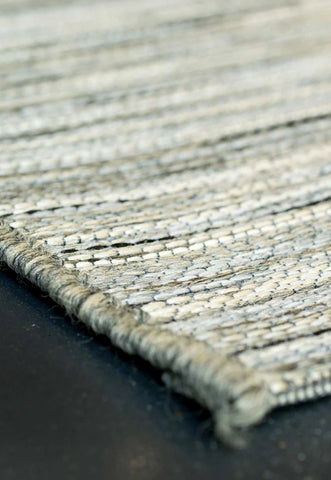 Brighton Beige Striped Indoor Outdoor Rug. Also available in various sizes and colours - Corner of Rug Image