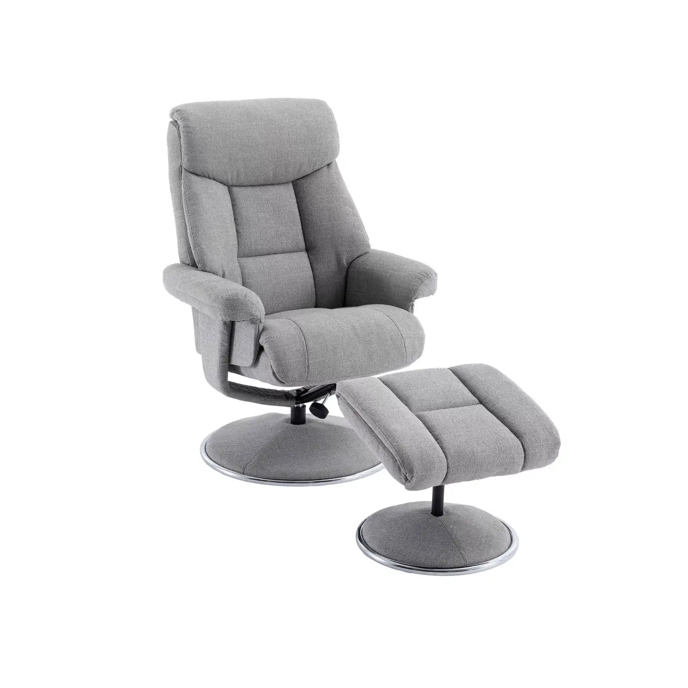 Bruges Fabric Swivel Chair and Footstool