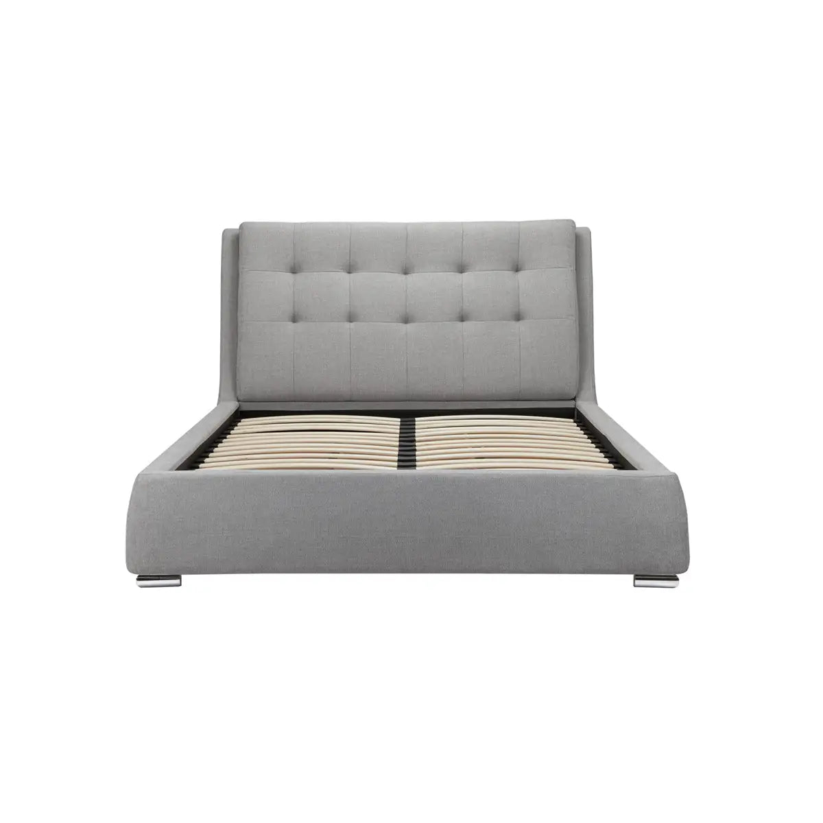 Bugati 4 Drawer Silver Fabric Bed