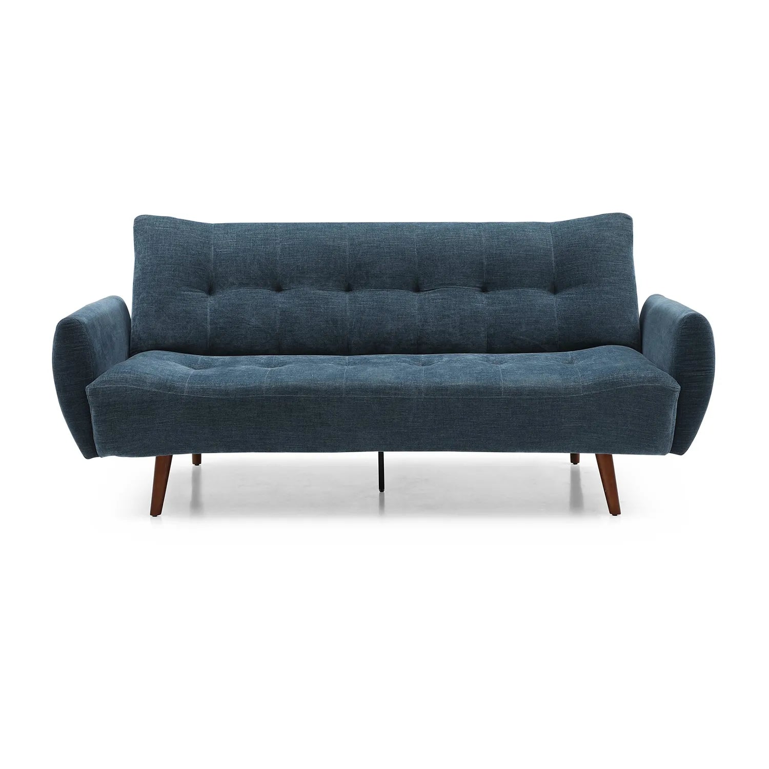 Buno Navy Chenille Fabric Sofa Bed