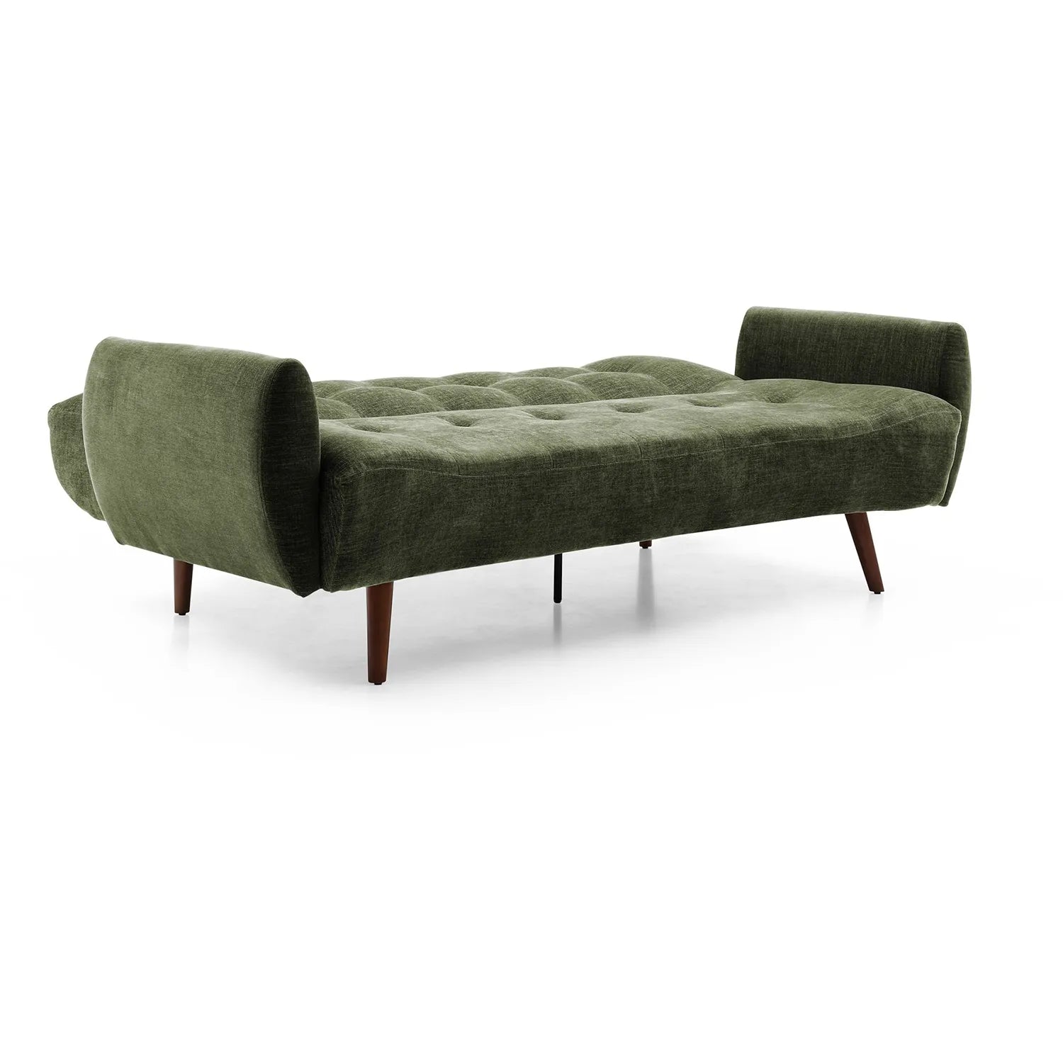 Buno Olive Chenille Fabric Sofa Bed