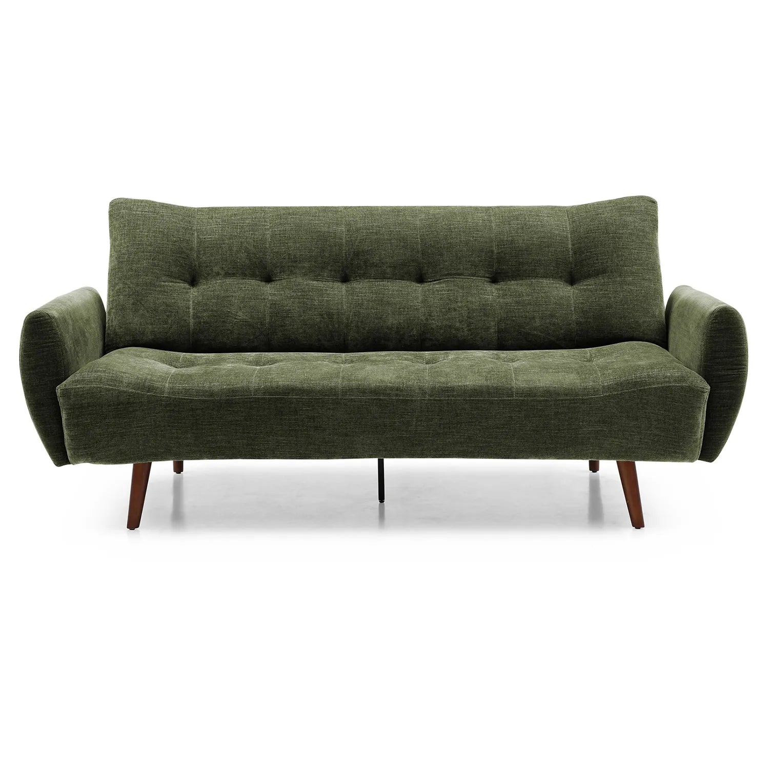 Buno Olive Chenille Fabric Sofa Bed