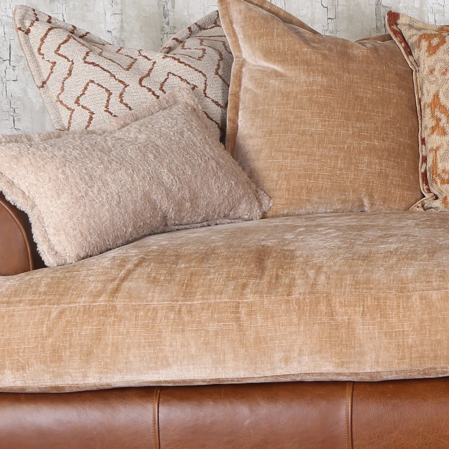 Horatio Leather & Fabric Sofa