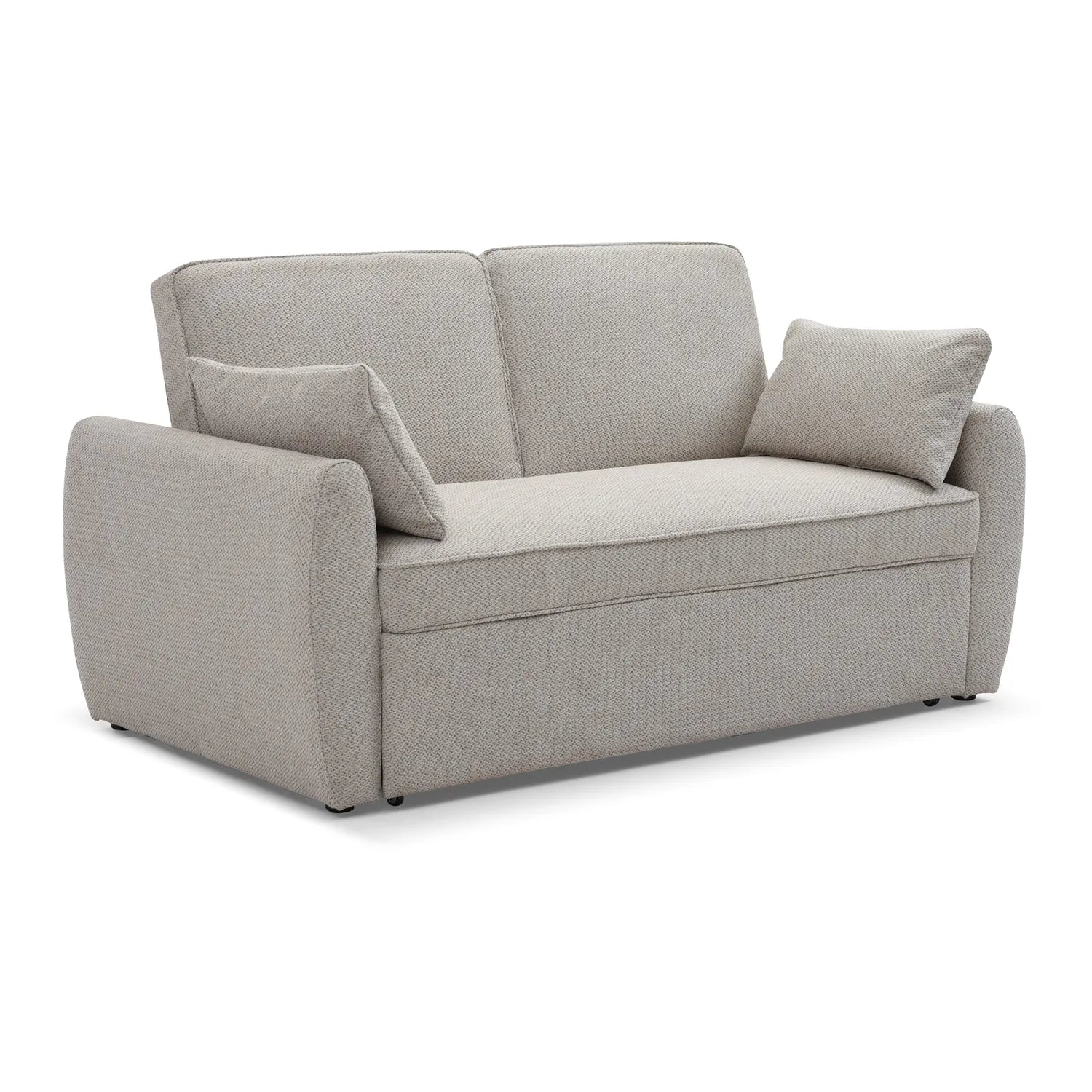 Burnley Natural Textured Weave Fabric Sofa Bed