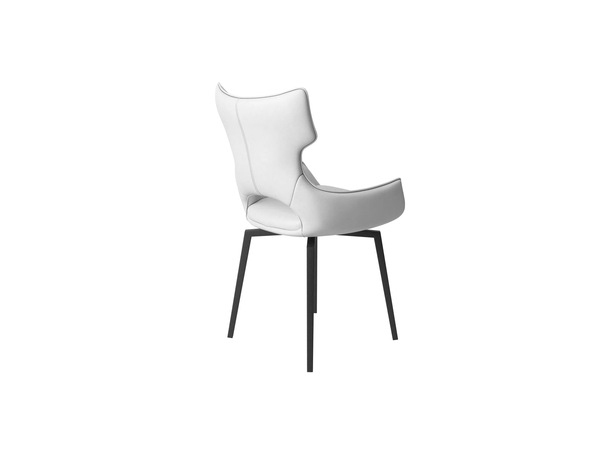 Set of 4 Westin White Swivel Dining Chairs