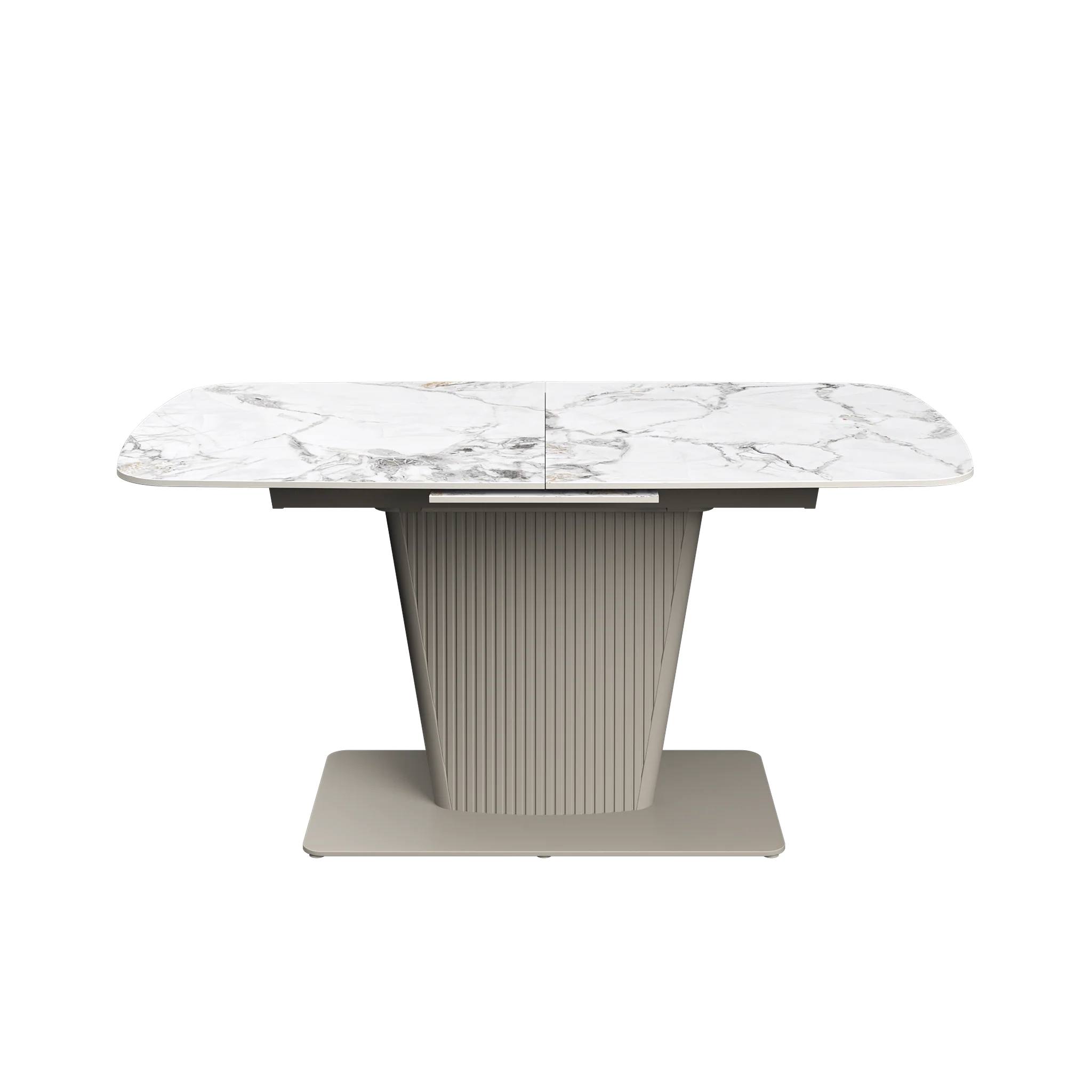 Catania 160-200cm White Ceramic Extending Dining Table