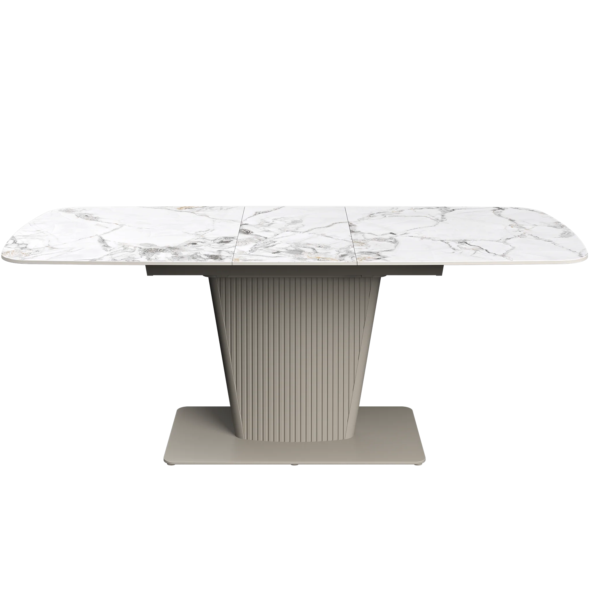 Catania 160-200cm White Ceramic Extending Dining Table