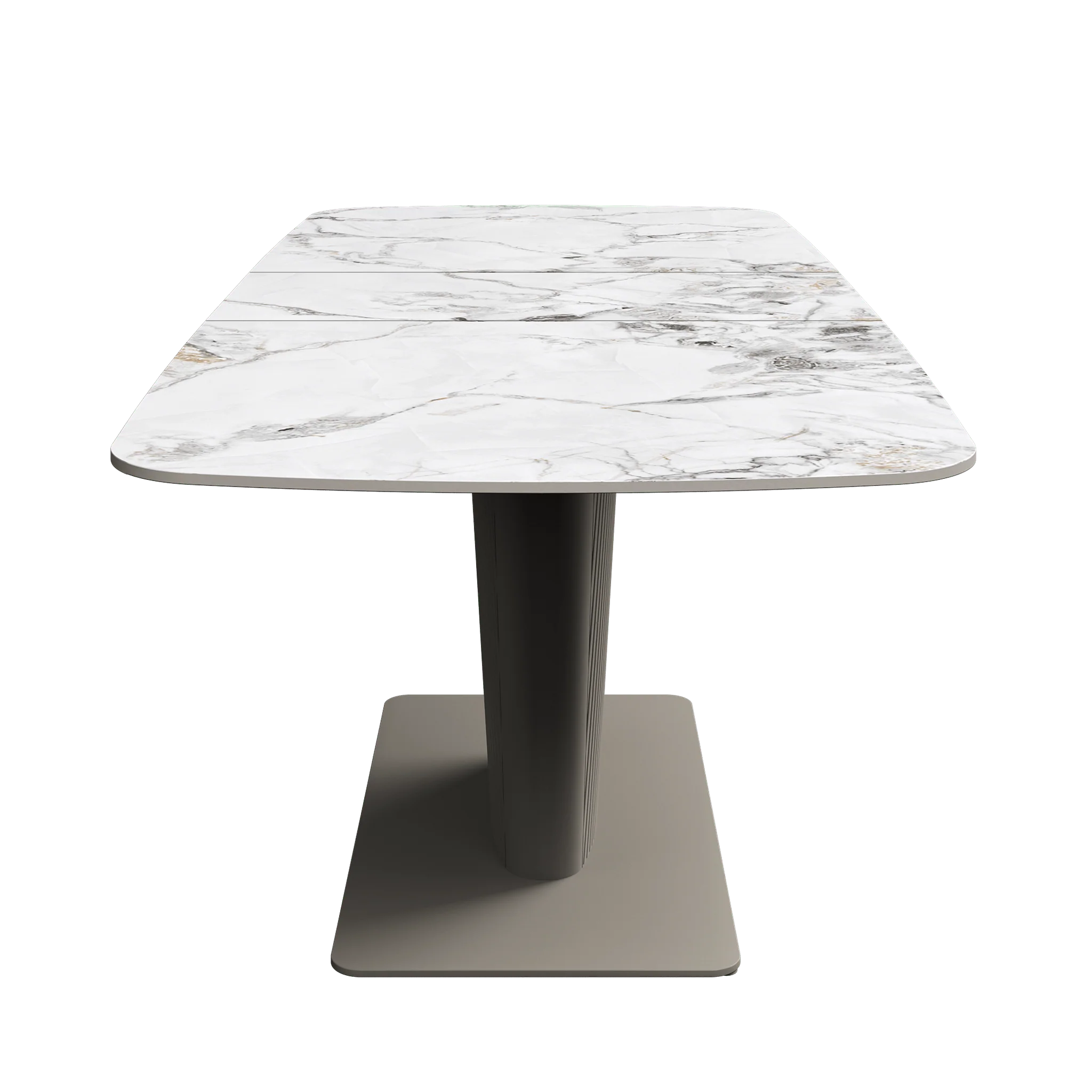 Catania 160-200cm White Ceramic Extending Dining Table