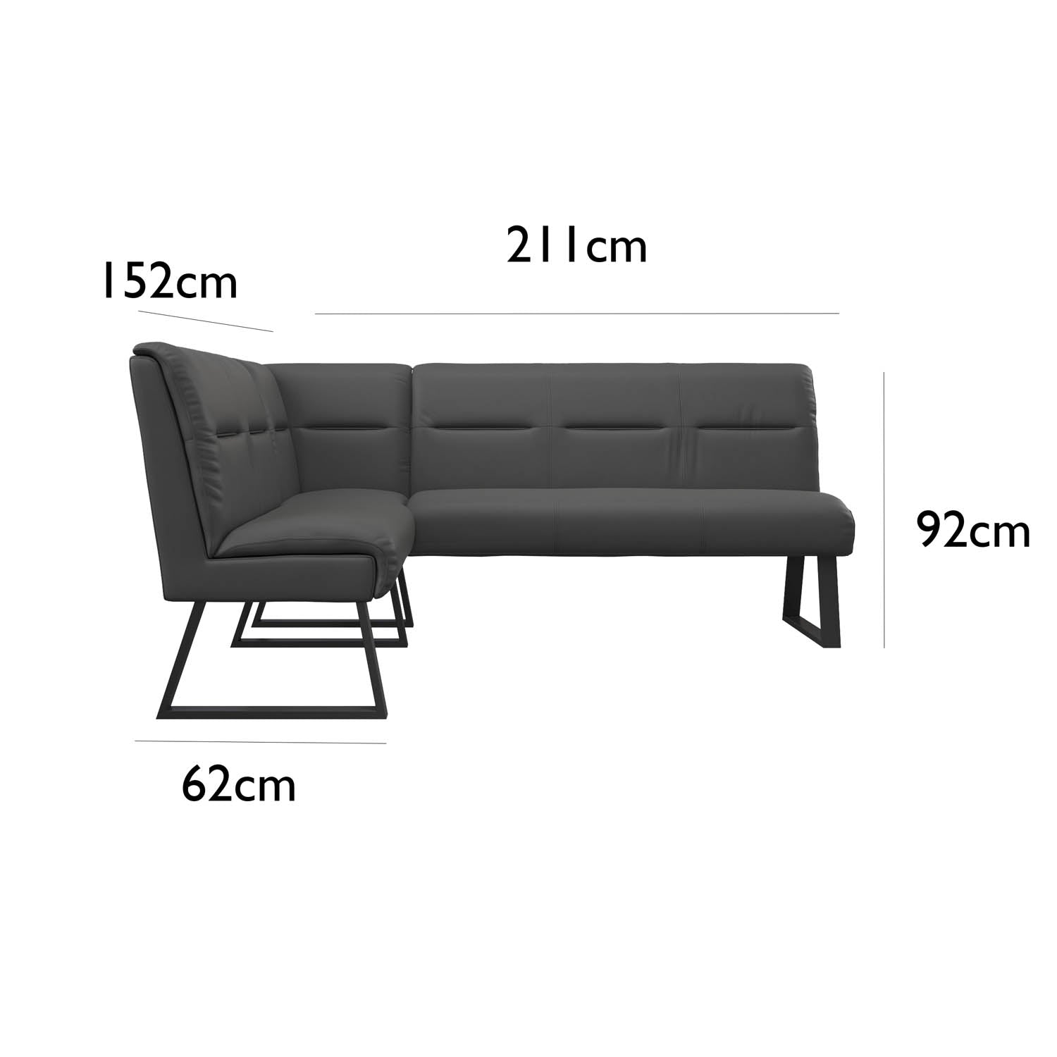 Cerutti White Ceramic Dining Table with Right Hand Facing Corner Bench and Low Backless Bench Set