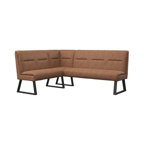 Cerruti Tan Leather Corner Bench