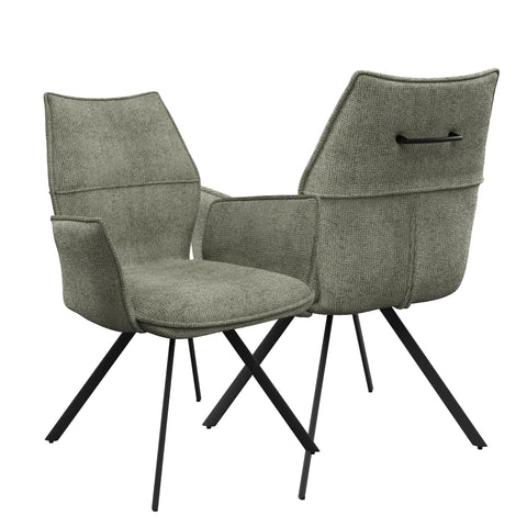 Iris Grey Fabric Dining Chair