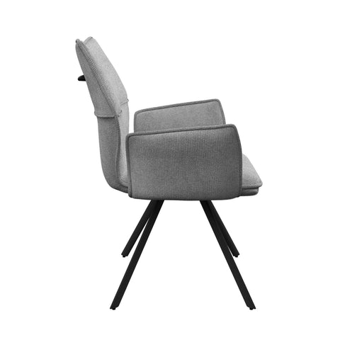 Iris Grey Fabric Dining Chair