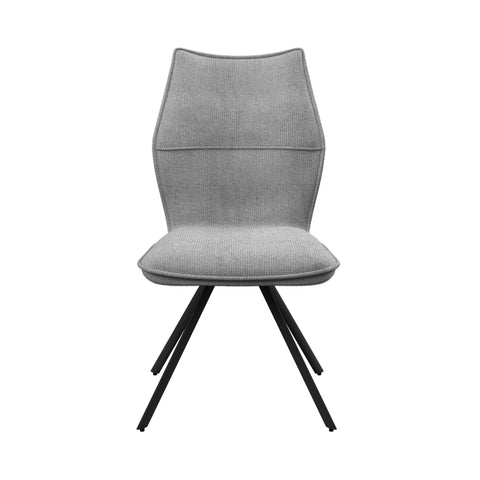 Iris Grey Fabric Upholstered Dining Chair - Set of 4