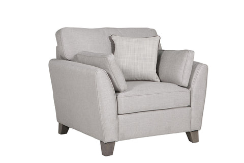 Cromwell Light Grey Linen Fabric Sofa