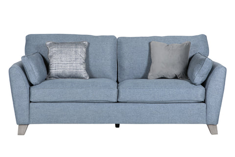 Cromwell Blue Linen Fabric Sofa