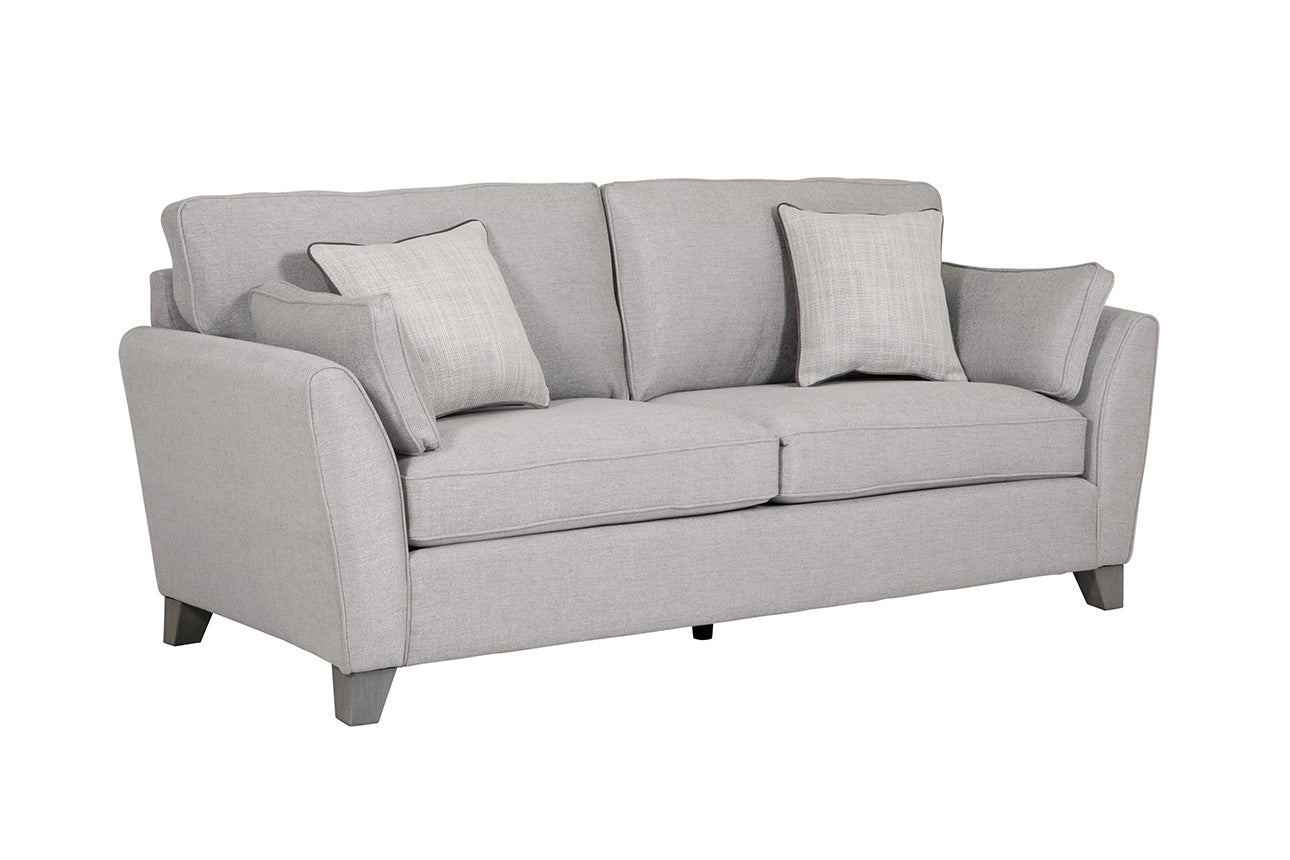 Cromwell Light Grey Linen Fabric Sofa