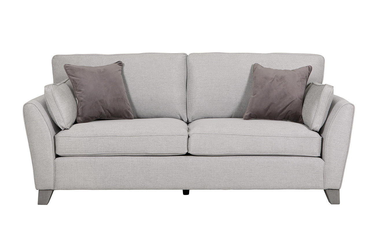 Cromwell Light Grey Linen Fabric Sofa