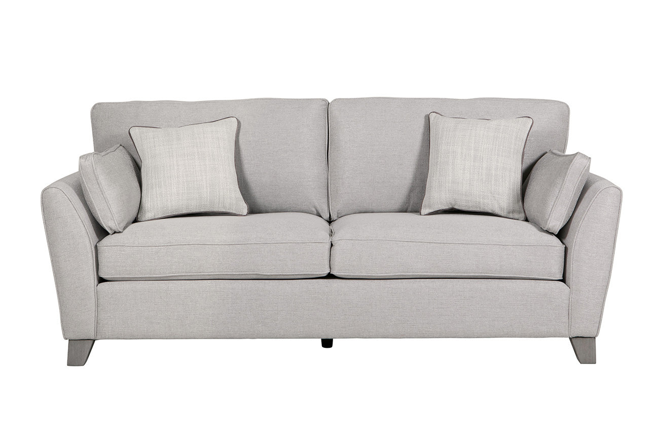 Cromwell Light Grey Linen Fabric Sofa