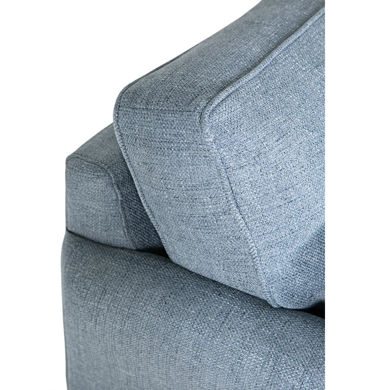 Cromwell Blue Linen Fabric LHF Corner Sofa