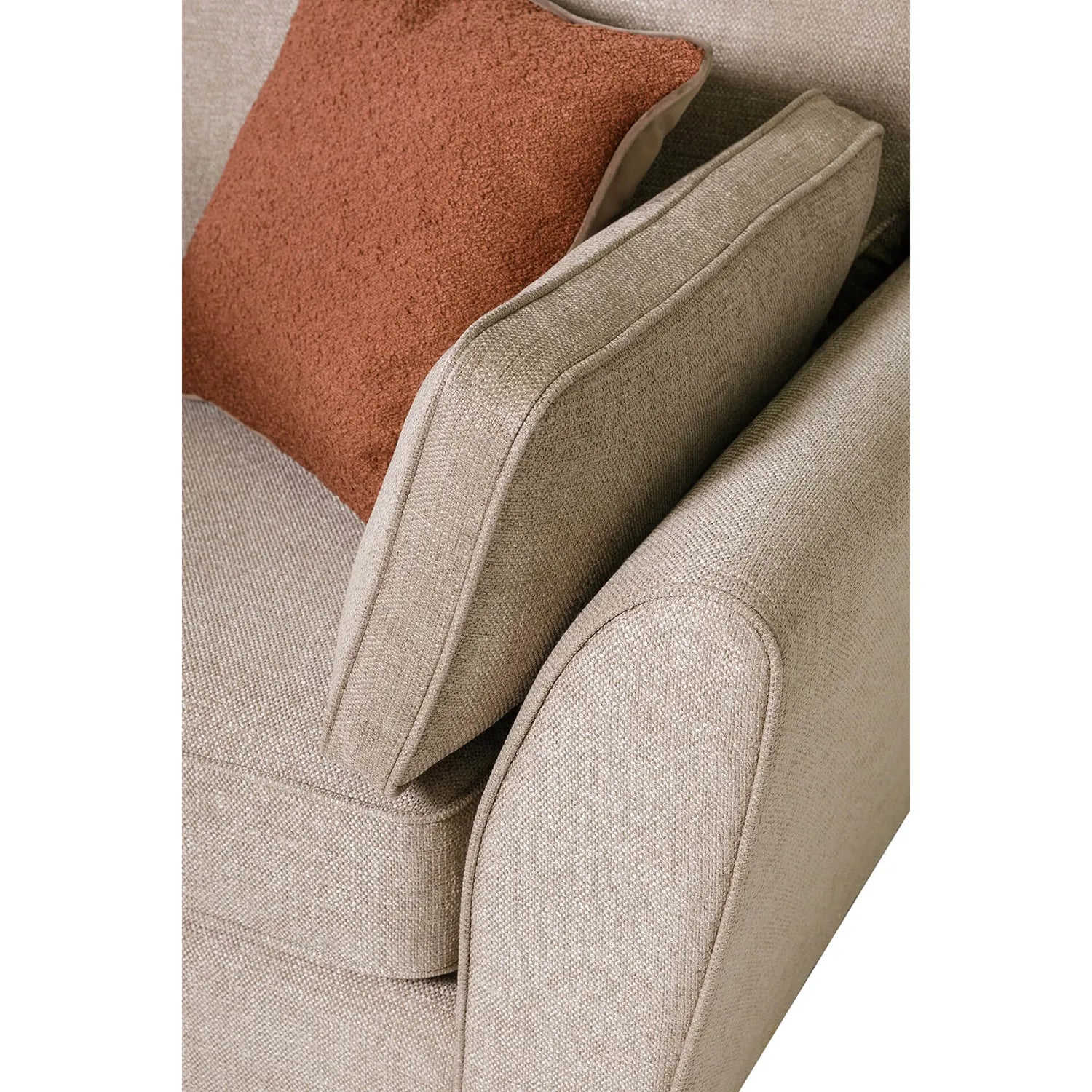 Cromwell Biscuit Linen Fabric RHF Corner Sofa