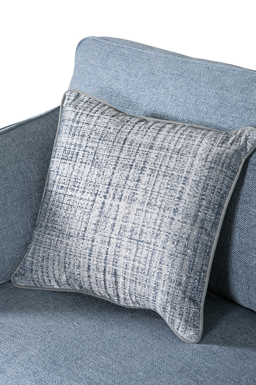 Cromwell Blue Linen Fabric Sofa