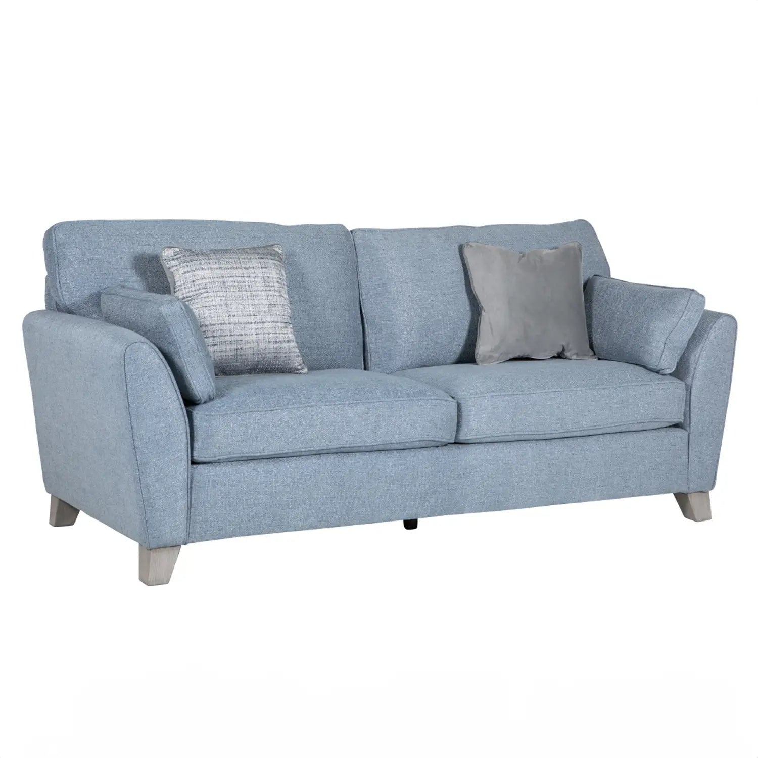 Cromwell Blue Linen Fabric Sofa