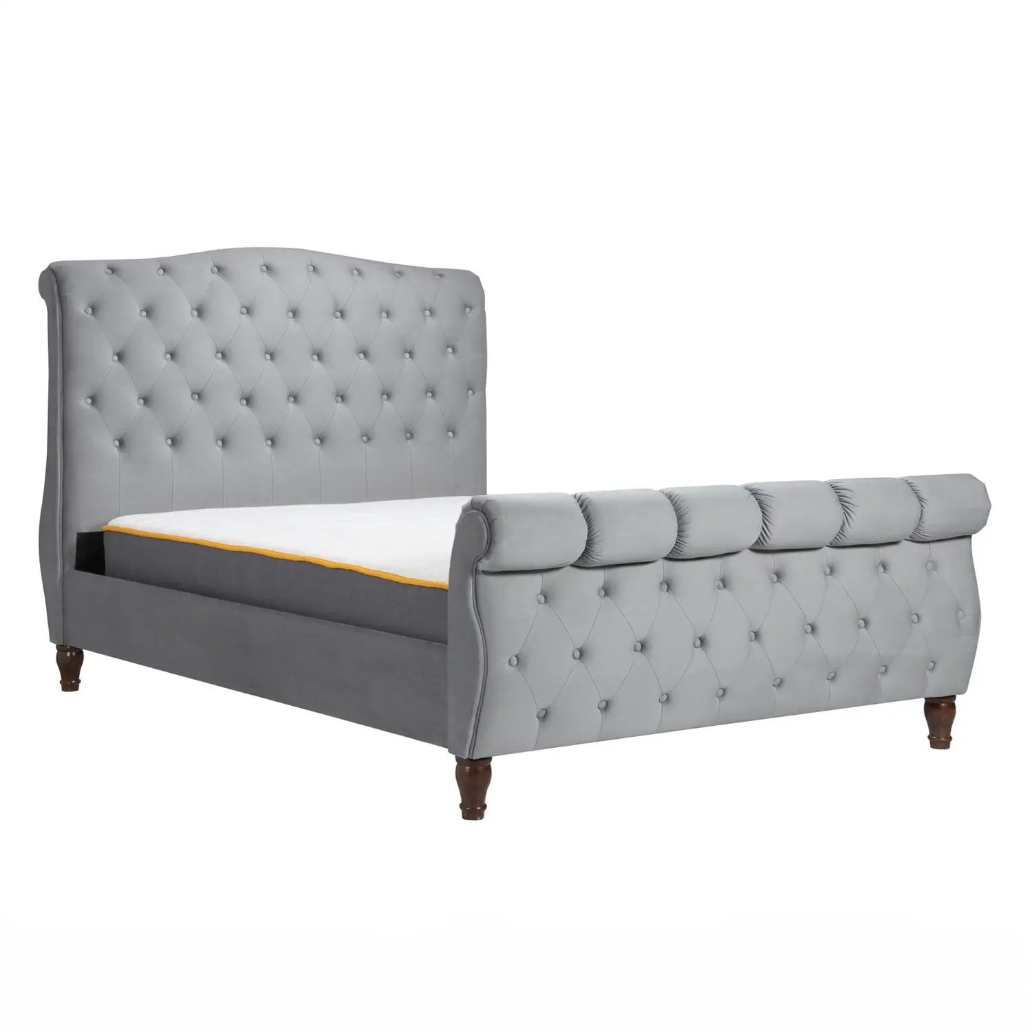 Carolina Button back Headboard King Bed Frame