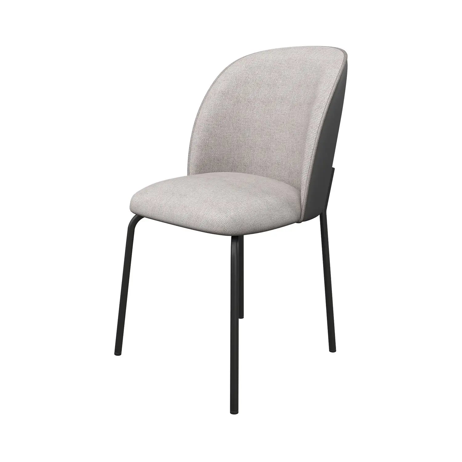 Set of 4 Two Colour Tone Cartier Grey Dining Chairs