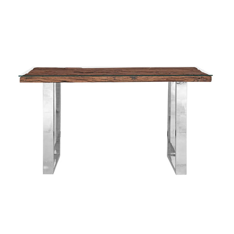 Chennai Railway Sleeper Wood Console Table, Matching Furniture Available - Console Table Image 