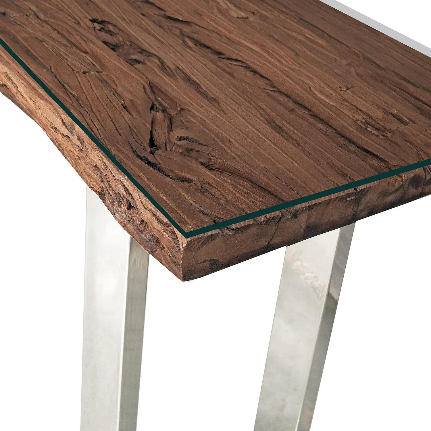 Chennai Railway Sleeper Wood Console Table