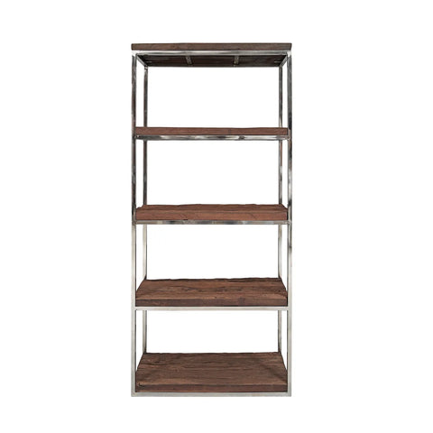 Chennai Railway Sleeper Wood Shelf Unit, Matching Furniture Available - Shelving Unit 