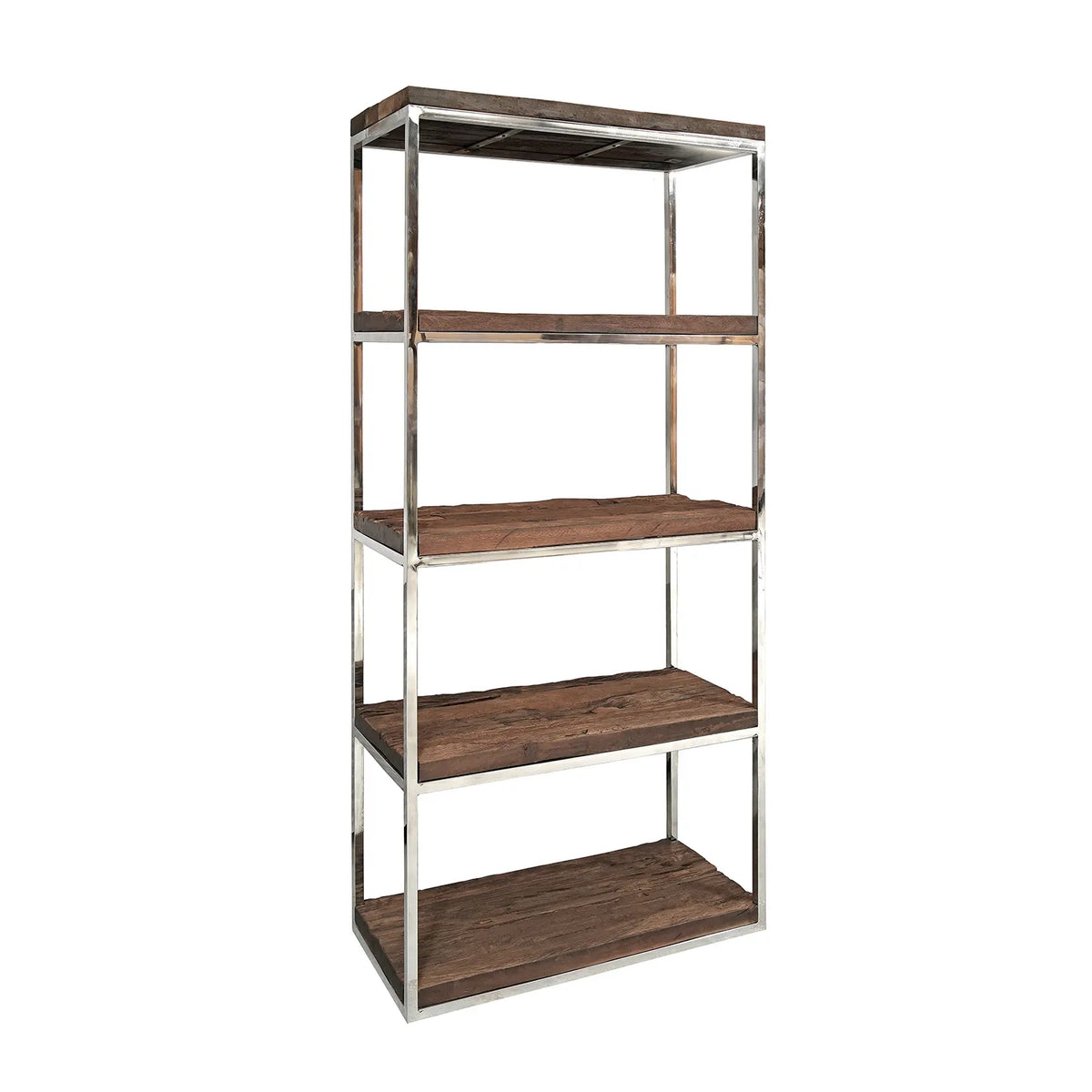 Chennai Railway Sleeper Wood Shelf Unit, Matching Furniture Available - Main Image 