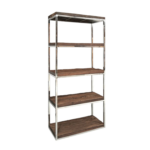 Chennai Railway Sleeper Wood Shelf Unit, Matching Furniture Available - Main Image 